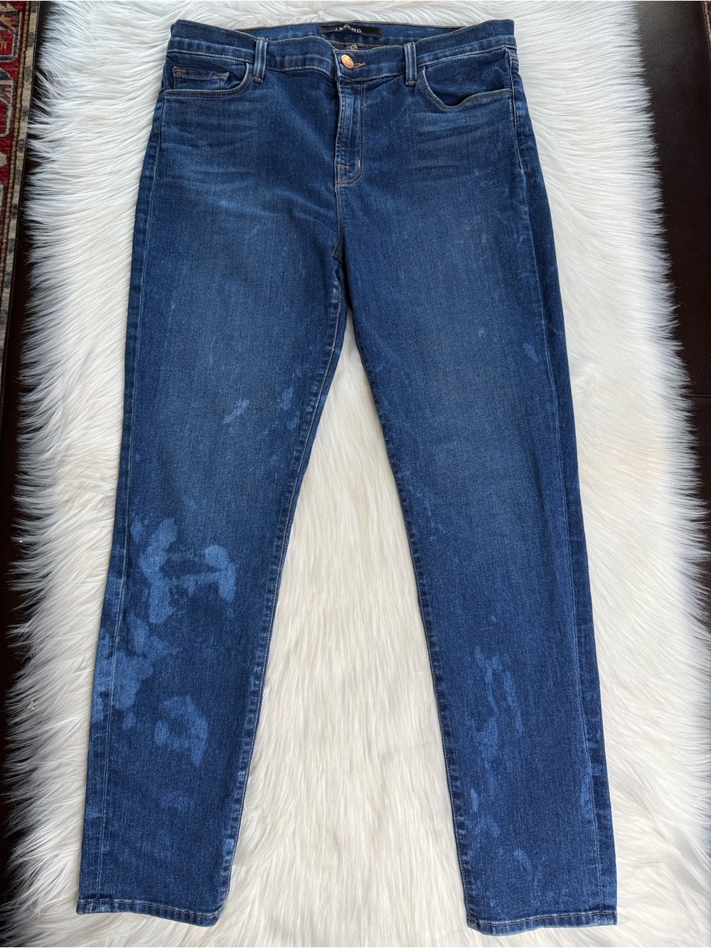 J Brand Blue Code Skinny Capri Jeans